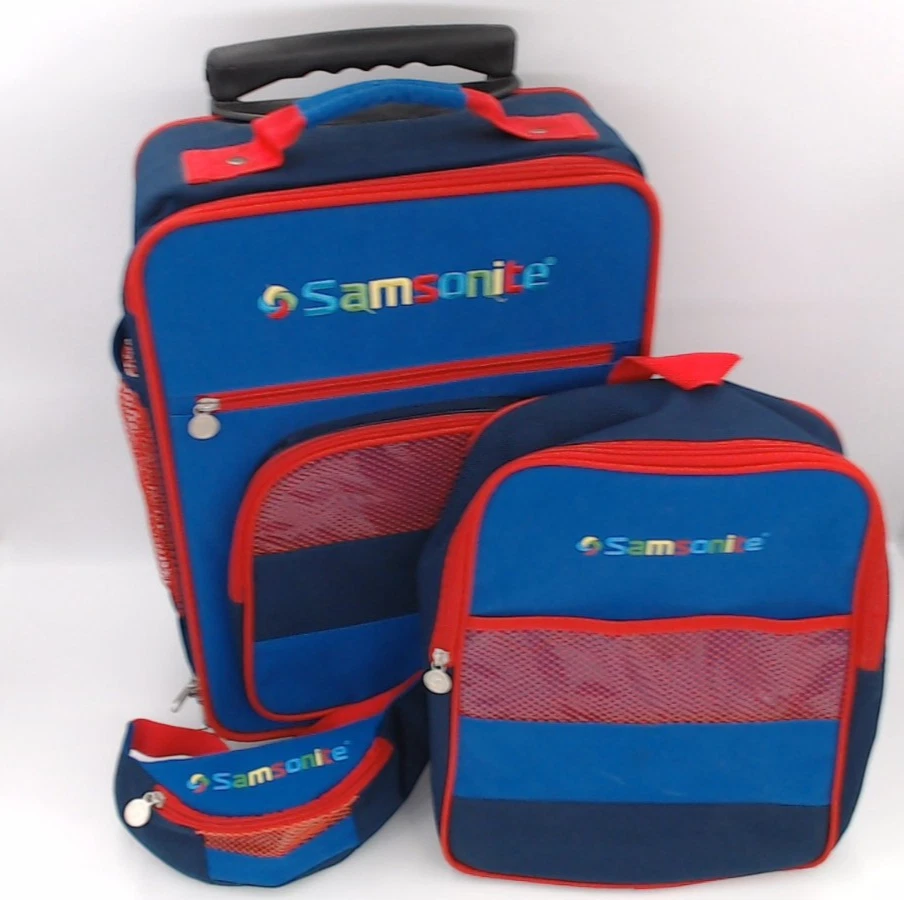 Kids Samsonite 3 Piece Overnight Bag Suite Case Backpack Fannypack Luggage Set - Image 3 of 4