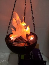 Spirit Halloween Mini Hanging Flame Cauldron - Missing Hanging S hook - About 8"