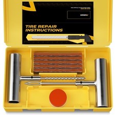 15pcs Flat Tire Repair Kit Heavy Duty Tire Plug Puncture Repair Tool Set