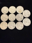 1953 Ben Franklin Half Dollar 50c 90% Silver 11 Coin lot