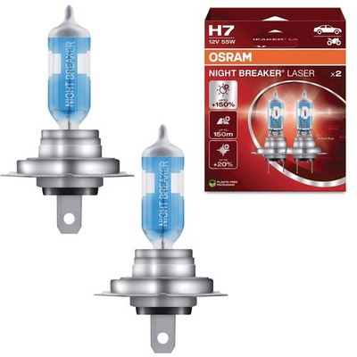 OSRAM NIGHT BREAKER LASER H7 Next Generation Scheinwerferlampe 12V 2er Set