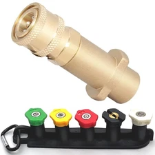 Brass Pressure Washer Gun Adapter with 1/4" Female Quick Connect Fitting,with...