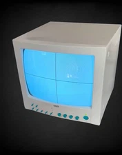 Exxis 12'' 4 Camera Black & White Video Monitor - WORKING FAST FREE SHIP