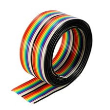 Flat Ribbon Cable 20P Rainbow IDC Wire 1.27mm Pitch 1 Meter Long