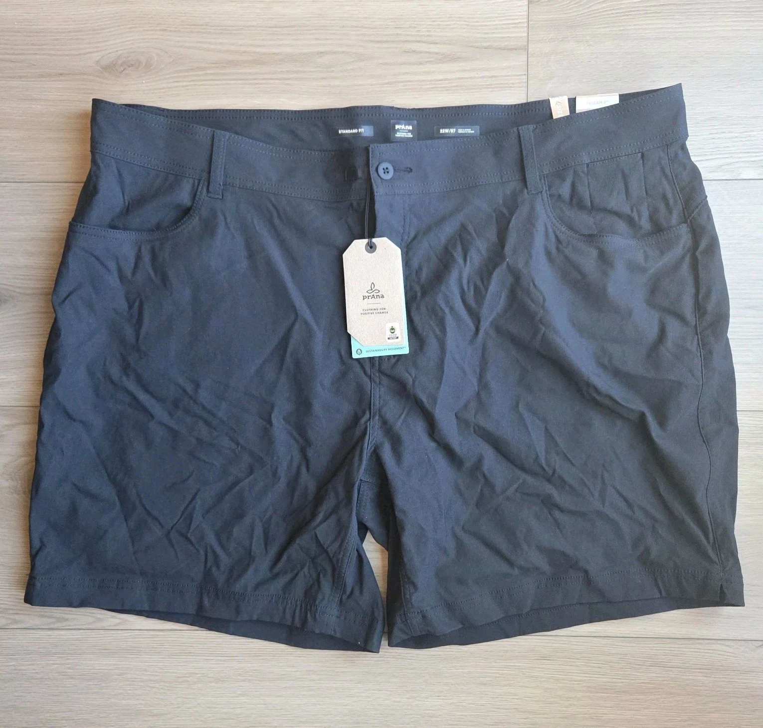 PrAna Halle Short II Women’s Plus 22 Stretch Moisture‑Wicking Outdoor Hiking NWT