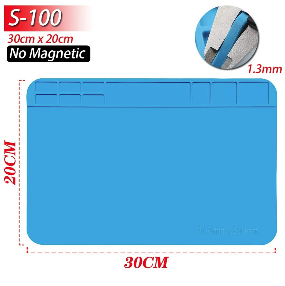 1PC Silicone Soldering Work Mat Heat Resistant Anti-Static Repair Pad - NEW