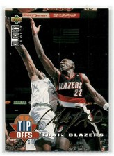 Clyde Drexler 1994 Collector's Choice French GOLD SIGNATURE #187 Trail Blazers