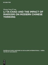 Huang Sung-K'an Li Ta-Chao and the Impact of Mar (Gebundene Ausgabe) (US IMPORT)