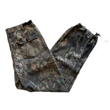 Vintage 90s Camouflage Cargo Pants Men’s Size 32x31 Adjustable Hunting Gear Camo