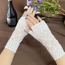 Sun Protection Gloves Women Lace Breathable Driving and Biking Gloves Summer