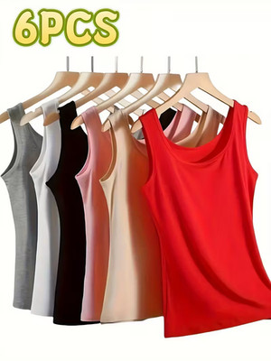 6x Top Sechserpack  Sommertops M/L