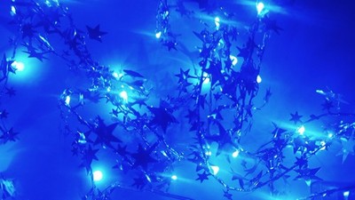 16 Ft Blue Star Lights Star String Lights for 4th of July, Birthdays, Christmas