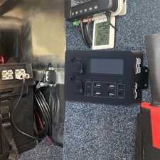 12V 100W Power Box with LED Display and USB C Ports for RVs Boats and More