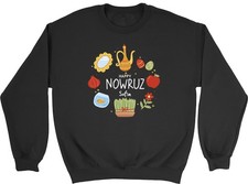 Personalised Happy Nowruz Half-Sin Table Sweatshirt Mens Womens Jumper