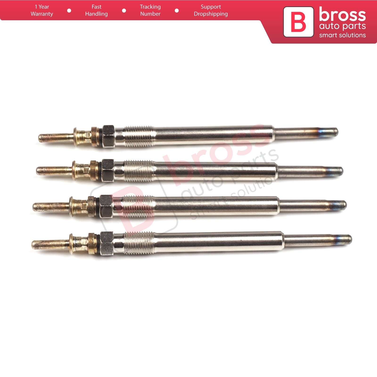 BGP39 1 4 Piece Heater Glow Plugs GX133, 0 100 226 370, GN025 for BMW E38 740d