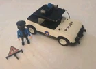 Playmobil Vintage Police Car Policeman and Accessory (Incomplete)