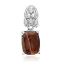 Cavill Roter Tigerauge AnhäNger 2,31Ct Oval Sterlingsilber Elegant