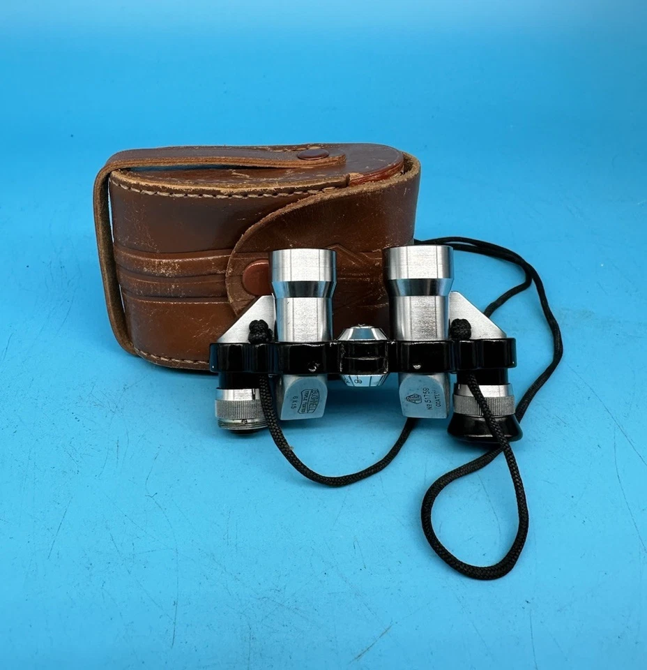 Vintage Bushnell Triple Tested 6 x 15 Miniatur Fernglas mit Etui