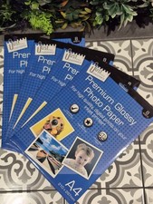 4 X Packs Premium Glossy Photo Paper A4 8 Sheets Per Pack Inkjet Printer