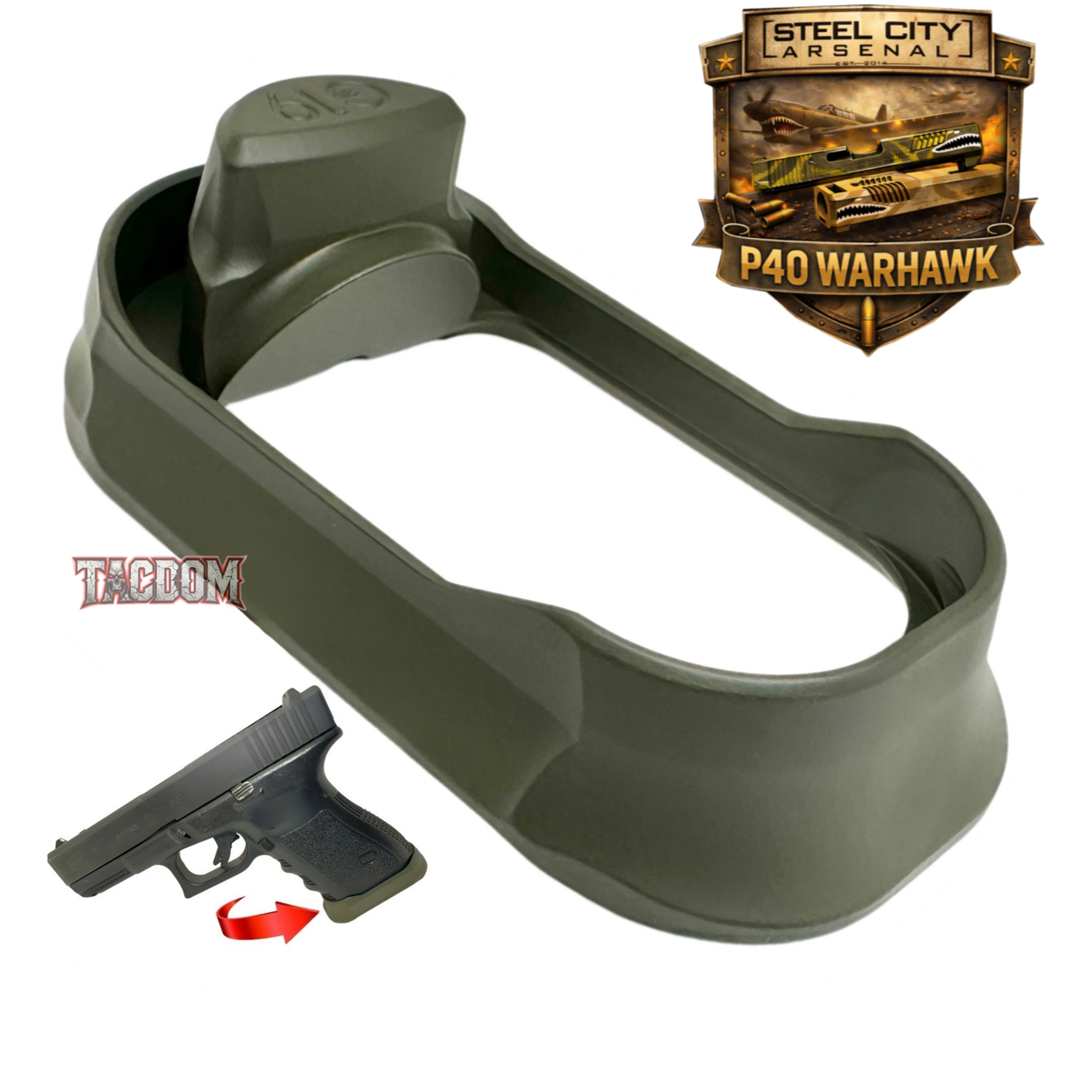 Steel City Arsenal P40 WARHAWK Slide Barrel Trigger Magwell Glock