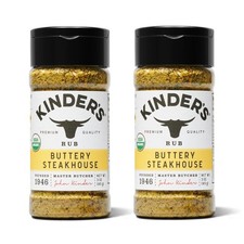 Kinder's Organic Buttery Steakhouse Rub, Premium Quality Seasoning, MSG Free,