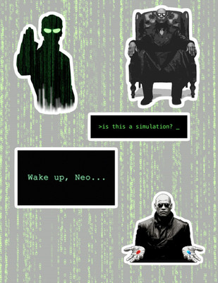 Matrix 90's Movie 5pc Sticker Pack