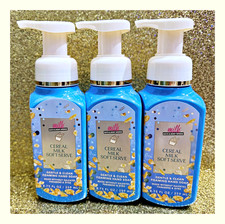 Bath  Body Works Cereal Milk Bar Soft Serve Gentle Clean Foaming Hand Soap x3