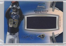 2012 Bowman Sterling Jumbo Rookie Relic Blue Refractor 2/99 Brian Quick 0c2