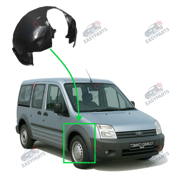 Radlauf StoßStange Vorne Rechts FüR Ford Tourneo - Connect 2002 - 2009-image