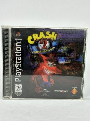 Holo Black Label Crash Bandicoot 2 Cortex Strikes Back PS1 Video Game No Manual