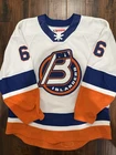 Bridgeport Islanders Game Worn Hockey Jersey  Sevigny 56 Great Wear