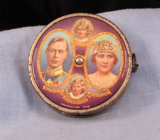 1937 CORONATION GEORGE VI QUEEN ELIZABETH & MARGARET MEASURING TAPE MEASURE