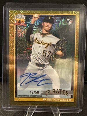2026 Topps Series 1 Bubba Chandler ROOKIE Silver Pack Gold Mojo Auto /50 Pirates