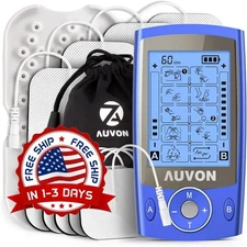 Belifu Dual Channel TENS EMS Unit 20 Modes Muscle Stimulator for Pain Relief