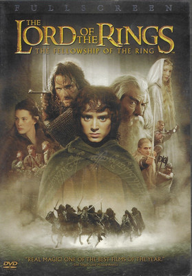 THE LORD OF THE RINGS THE FELLOWSHIP OF THE RING (dvd) ** 2 discs only **
