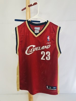 Cleveland Cavs LeBron James #23 Basketball Jersey Youth 10-12 M Maroon Ex Cond 