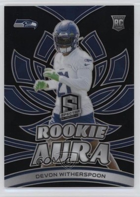 2023 Panini Spectra Rookie Aura 17/99 Devon Witherspoon #RA-DW RC 18pg