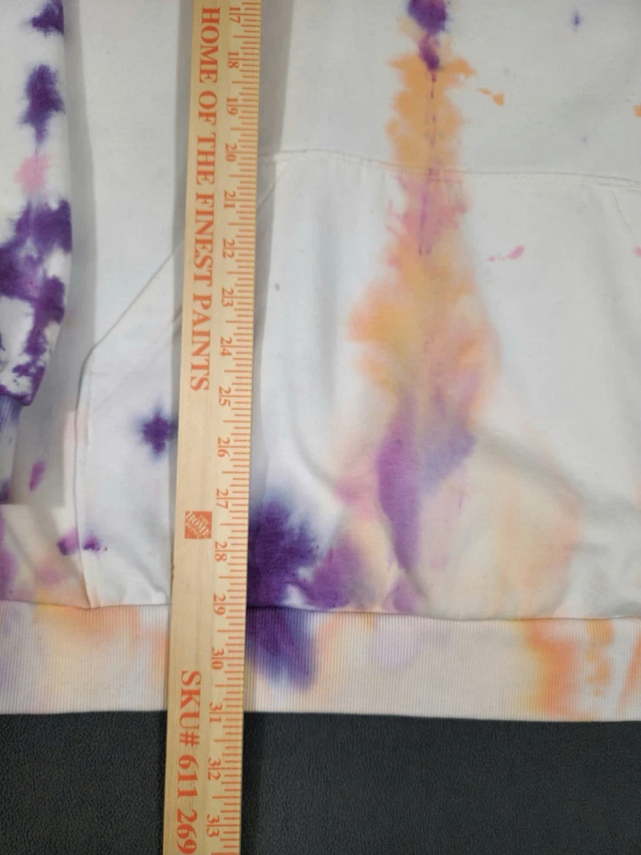 Sudadera con Capucha H&M Dividida Tie Dye "No Promedio" Para Hombre TALLA: 3XL (Grande y Alto) #1 Foto 2 de 4