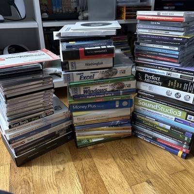 Lot Of 60+ Computer PC Software Windows Adobe Mac Paint Studio TurboTax Office