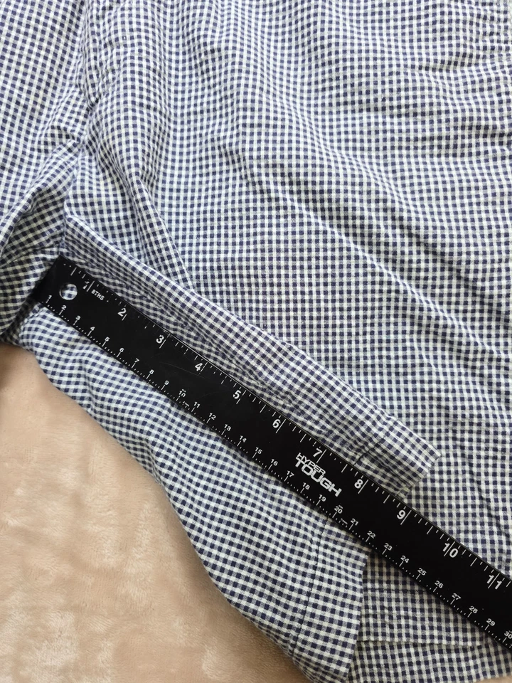 Peter Millar Mens Golf Shorts Size 34 Seersucker Cotton Blue White Country Club - Image 4 of 4