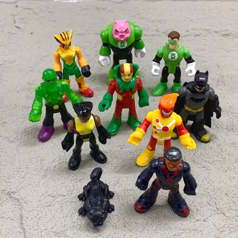 Lot 10pcs Imaginext DC Super Friends Firestorm Miracle Hawk Girl