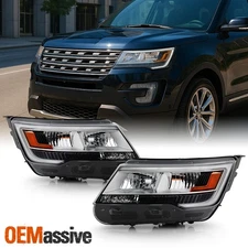 For 16-19 Ford Explorer Sport Limited Platinum XLT LED Headlights Pair Housing
