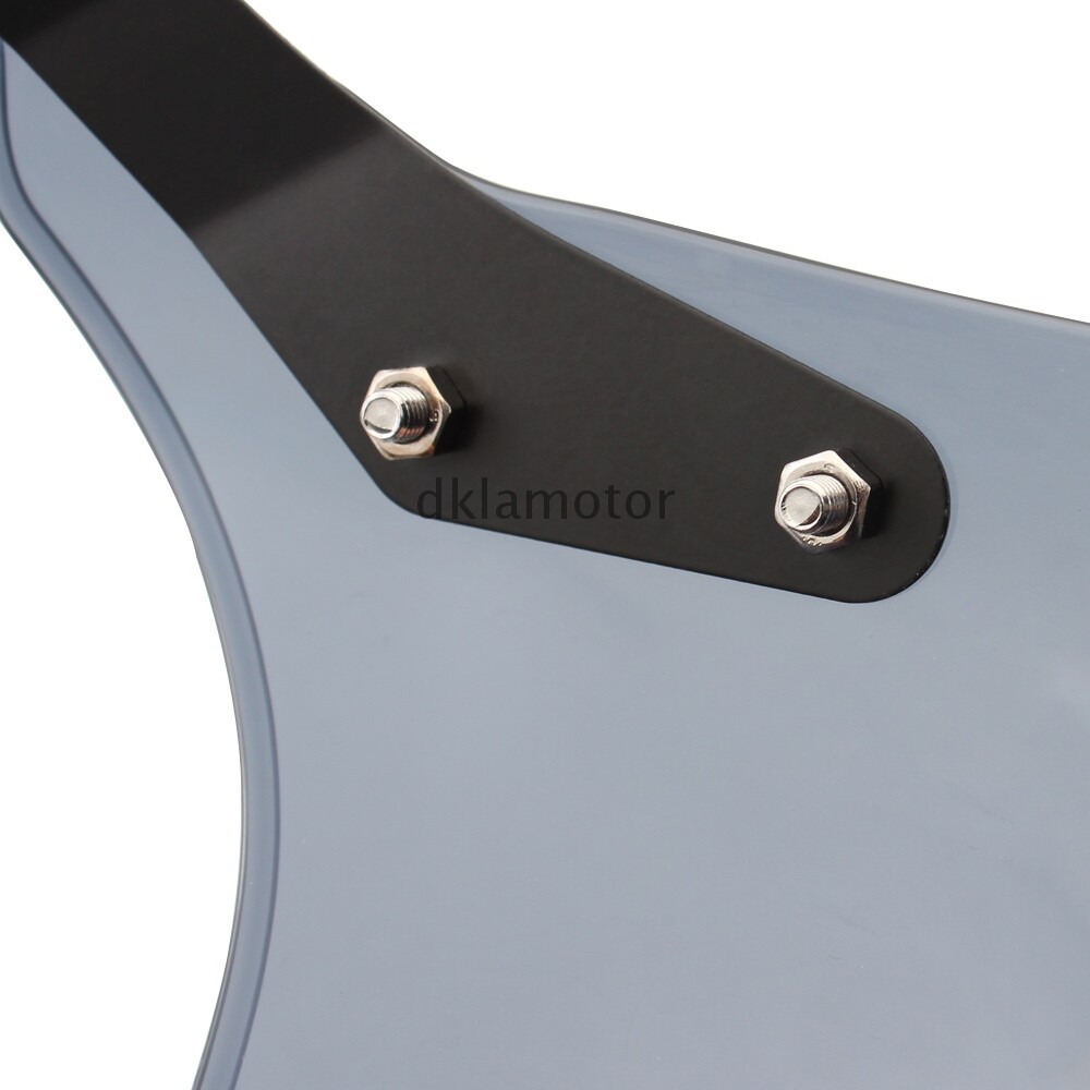 5"7" UniversalRound Smoke Motorcycle Windshield Windscreen Headlight