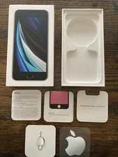 EMPTY BOX ONLY Apple iPhone SE WHITE 64GB Sticker Sim Tool Inserts