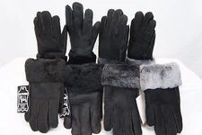 REAL 100% GENUINE SHEEPSKIN SHEARLING LEATHER GLOVES UNISEX Fur Winter S-2XL