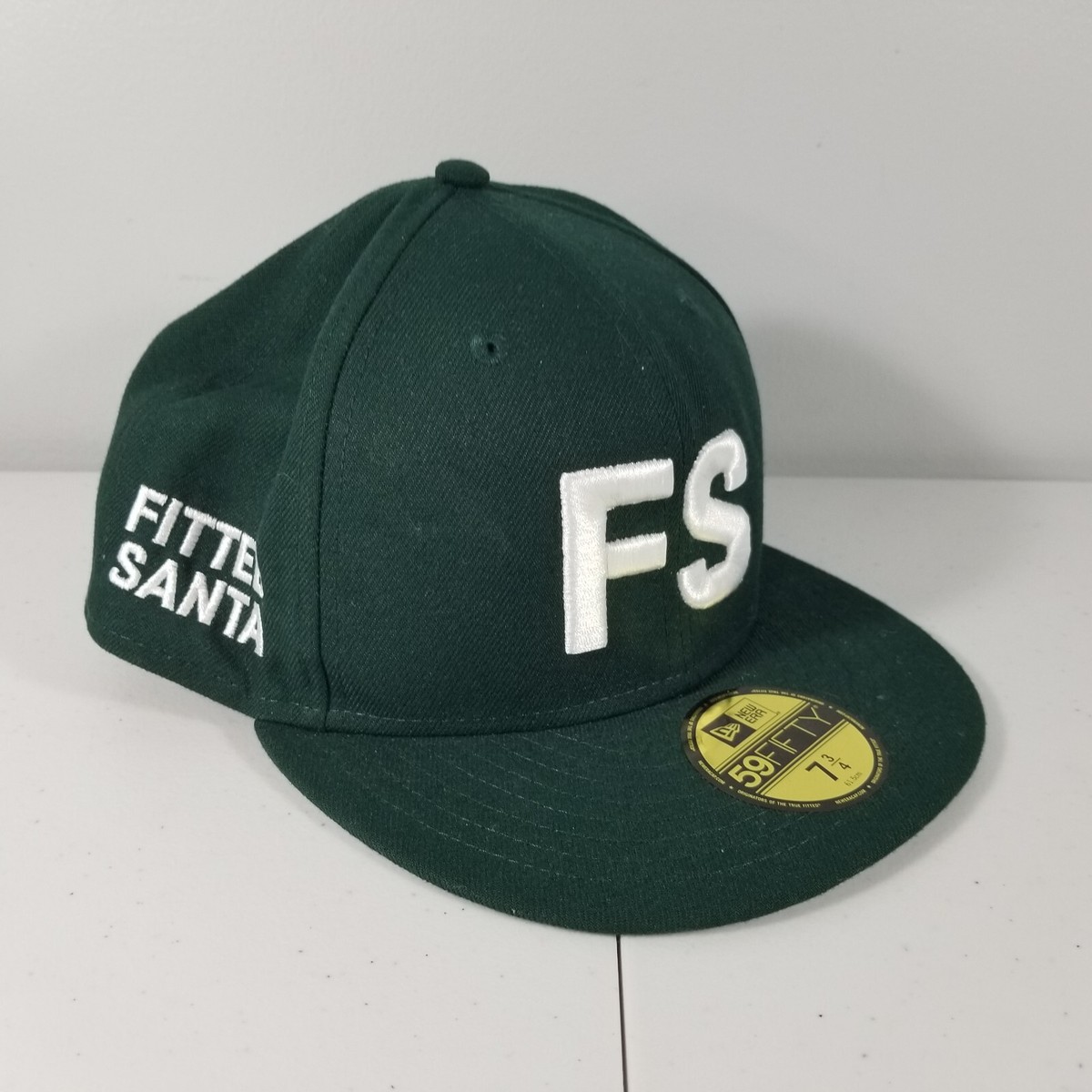 New Era Lids 7 3/4 Fitted Santa FS Hat Green | eBay
