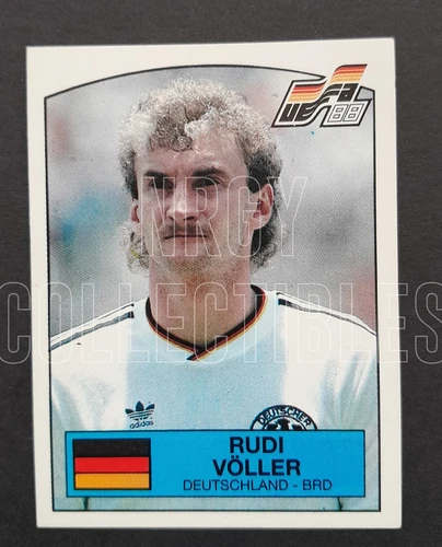ORIGINAL PANINI STICKER UEFA EURO 1988 Rudi Voller NEW MINT