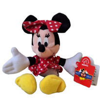 NWT but Vintage Applause Minnie Mouse Washable Bean Plush 7 Inch Disney Toy
