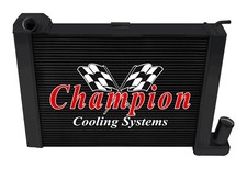 Kr Champion 3 Row Black Finish Radiator For 1963-1972 Chevrolet Corvette V8 Eng