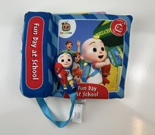 Cocomelon Fun Day At School Musical Sings Plush Book Cloth JJ Coco Melon WORKS